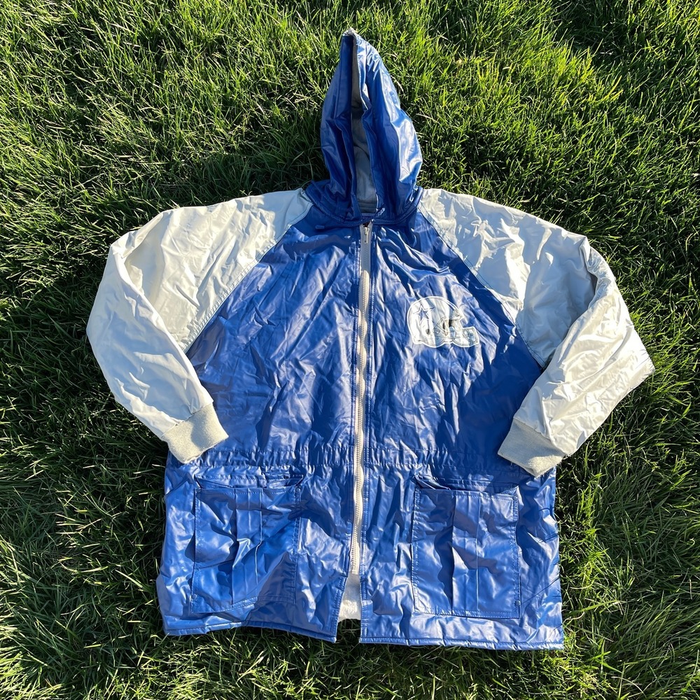Vtg Dallas Cowboys Jacket Men XL Blue White NFL Gameday Football Sports Full Zip